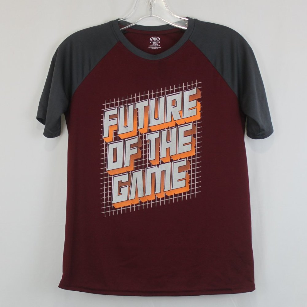 Athletic Dri-Works "Future Of The Game" short sleeve shirt Size Large youth husk